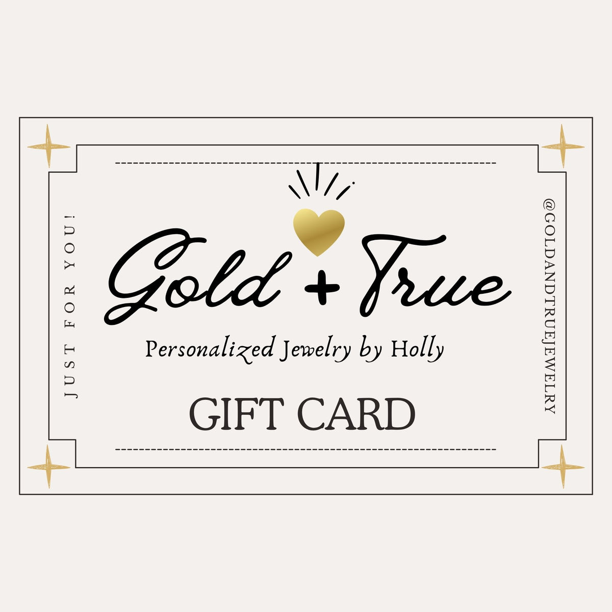 E-GIFT CARD from Gold & True Jewelry